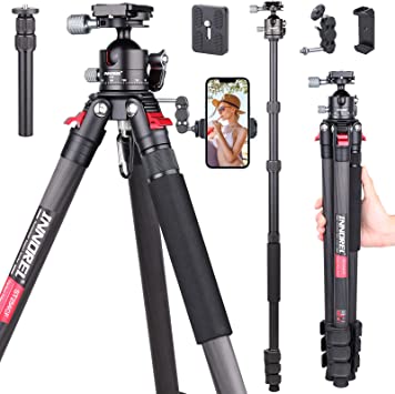 Photo 2 of 70.3 inches Compact Carbon Fiber Tripod with 36mm Low Profile Ball Head Kit