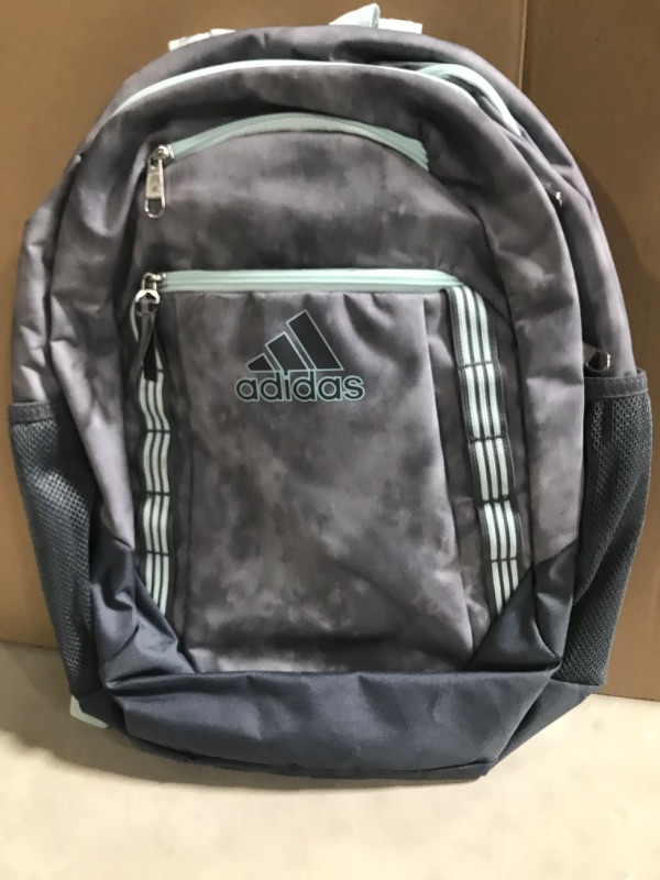 Photo 2 of adidas Excel 6 Backpack, Stone Wash Grey/Almost Blue, One Size One Size Stone Wash Grey/Almost Blue