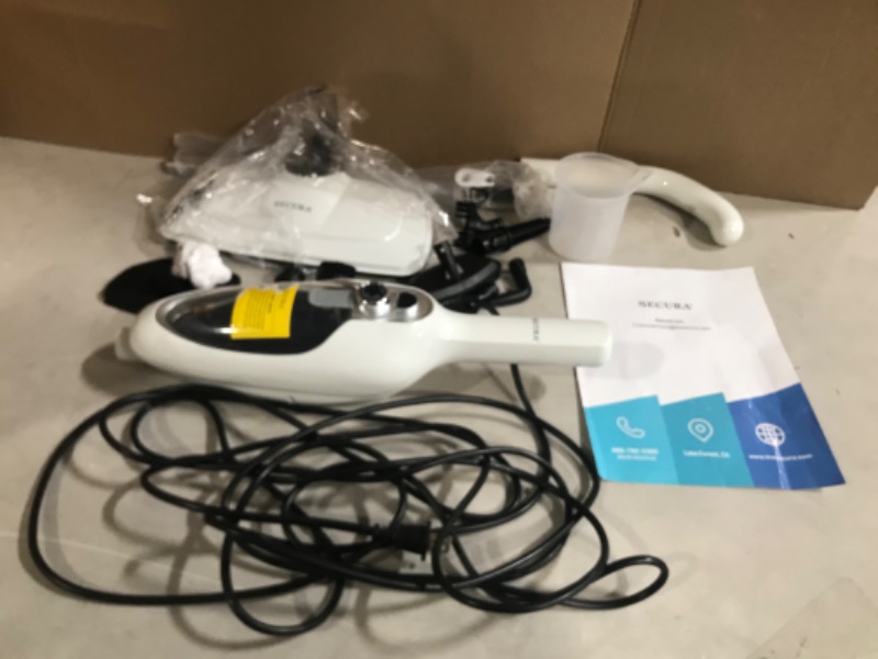 Photo 2 of **SEE NOTES**
Steam Mop - 10-in-1 MultiPurpose Handheld Steam Cleaner Detachable Floor Steamer for Hardwood/Tile/Laminate Floors Carpet with 11 Accessories for Whole Home Use.