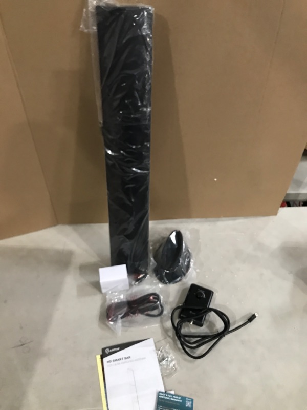 Photo 1 of ANTOP AT-500SBS Black HD Smart BAR Amplified Indoor HDTV?FM Antenna with 80-Mile Range