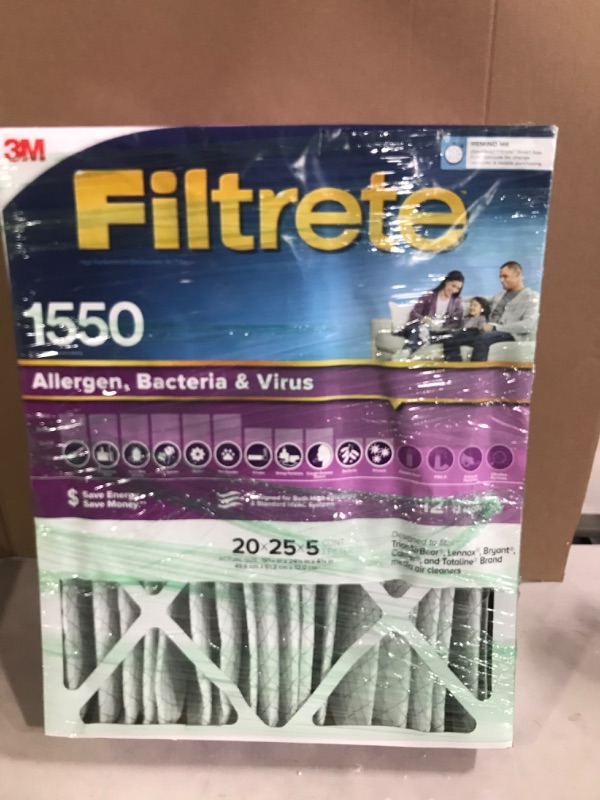Photo 1 of 3M Filtrete Ultra Allergen Healthy Living Deep Pleat Furnace Filter