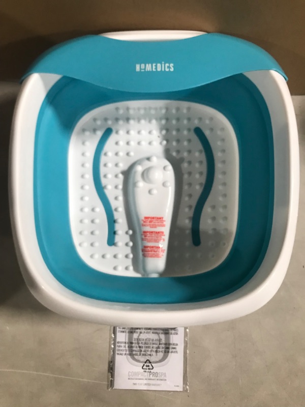 Photo 2 of Homedics Compact Pro Spa Collapsible Footbath with Heat | Vibration Massage, ACU-Node Surface, Heat Maintenance | Improves Circulation, Soothe Tired Muscles, Collapsible Tub for Easy Storage