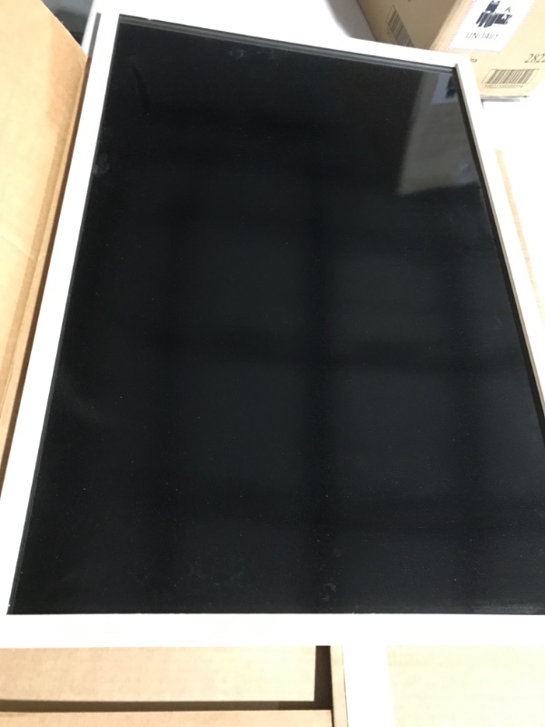 Photo 1 of 24 x 36 Wood Framed Black Dry Erase Board