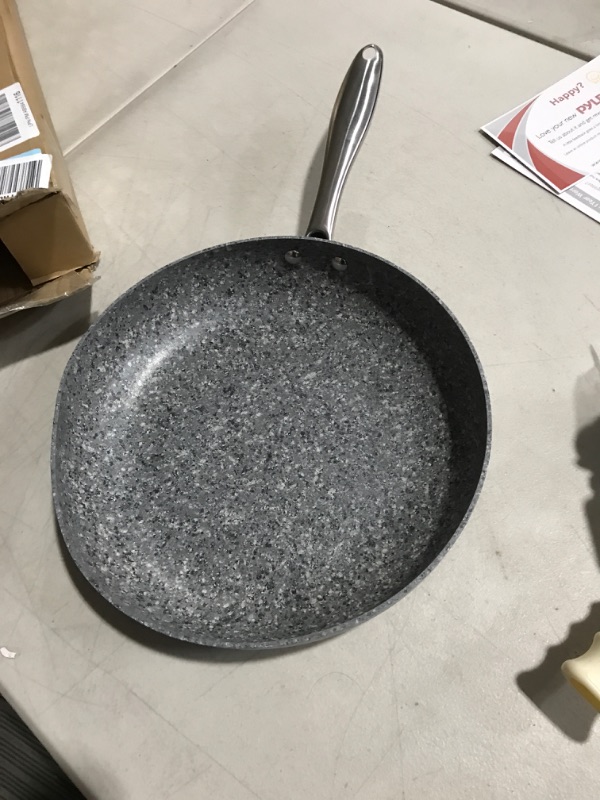 Photo 1 of *SEE NOTES* MICHELANGELO Stone Frying Pan with Lid, Nonstick 12 Inch 