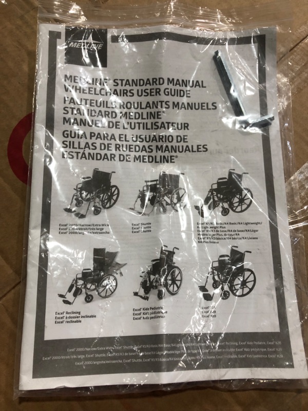Photo 3 of [USED]  McKesson Medline Standard Wheelchair