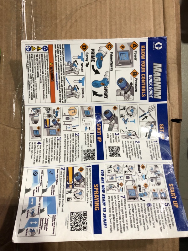 Photo 3 of [USED/DAMAGE] Graco Magnum 262800 X5 Stand Airless Paint Sprayer, Blue