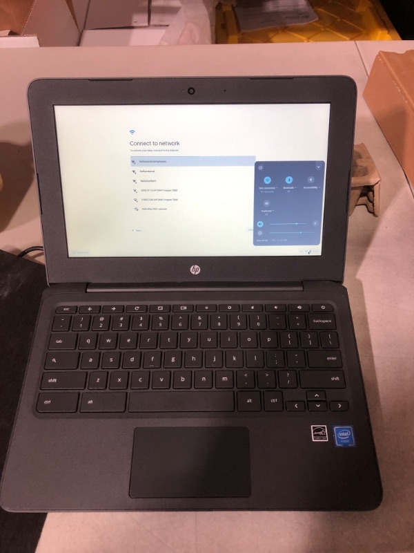 Photo 3 of HP Newest Flagship Chromebook, 11.6" HD (1366 x 768) Display, Intel Celeron Processor N3350, 4GB LPDDR2, 32GB eMMC, Chrome OS, HD Graphics 500, 11A-NB0013DX, Ash Gray Device Only