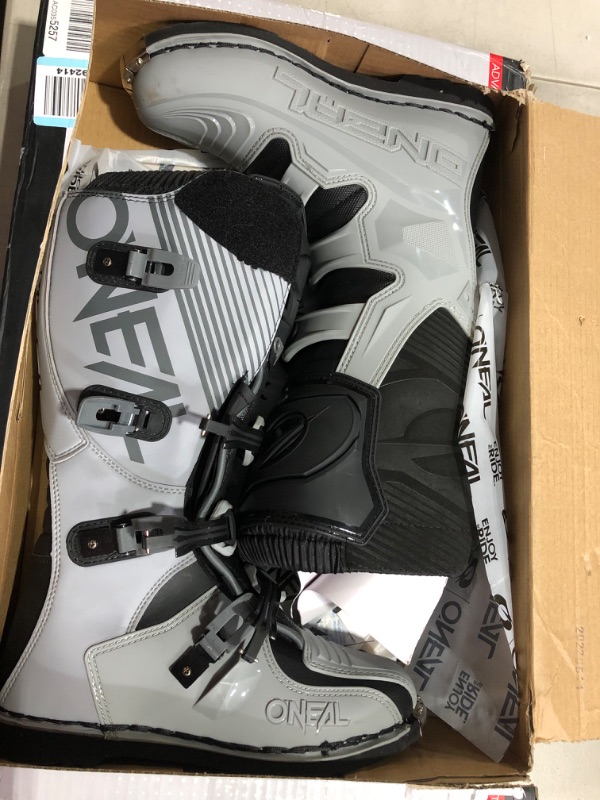 Photo 2 of [USED] O'Neal mens Dirt Bike Boots, Grey,  12 Grey