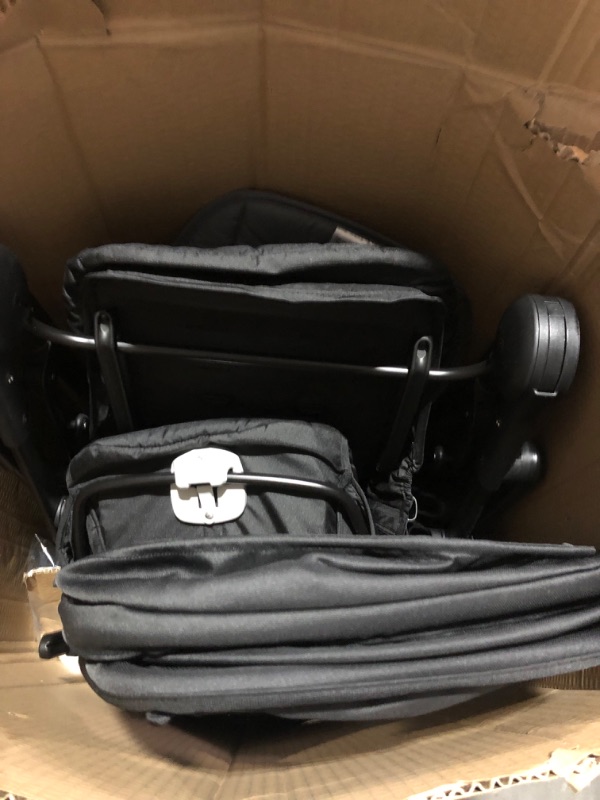 Photo 2 of Graco Ready2Grow LX 2.0 Double Stroller Features Bench Seat and Standing Platform Options, Gotham "w/ Added Body Support Cushion" Gotham