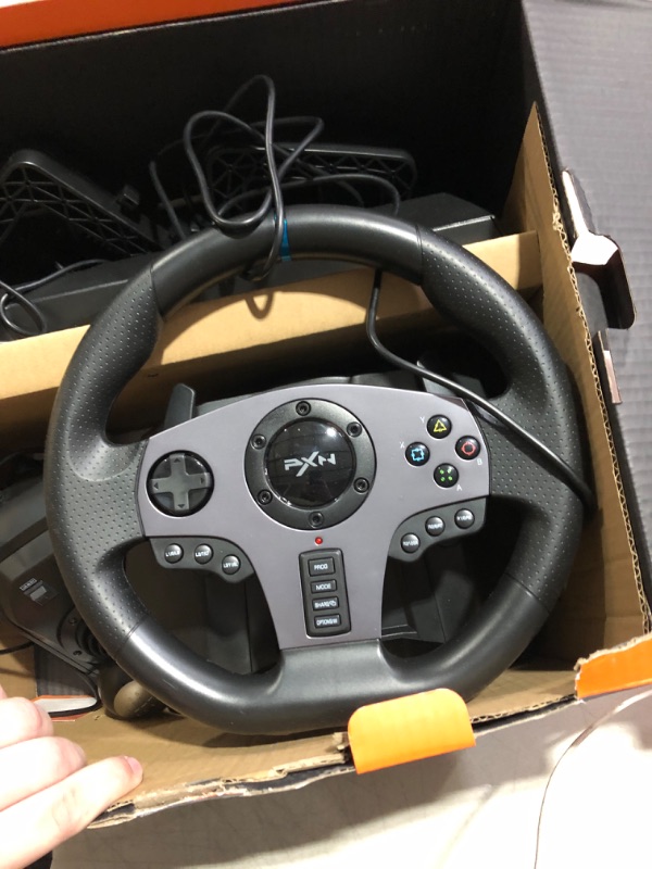 Photo 3 of PXN V9 Gaming Racing Wheel with Pedals and Shifter, Steering Wheel for PC, Xbox One, Xbox Series X/S, PS4, PS3 and Nintendo Switch