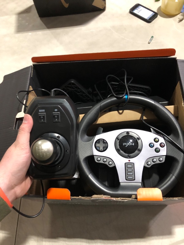 Photo 5 of PXN V9 Gaming Racing Wheel with Pedals and Shifter, Steering Wheel for PC, Xbox One, Xbox Series X/S, PS4, PS3 and Nintendo Switch