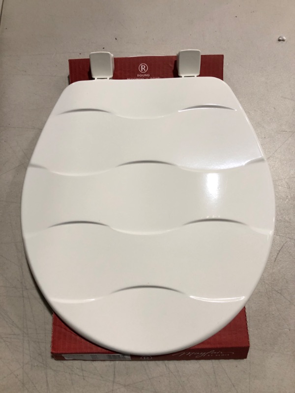 Photo 2 of  Sculptured Basket Weave Toilet Seat 