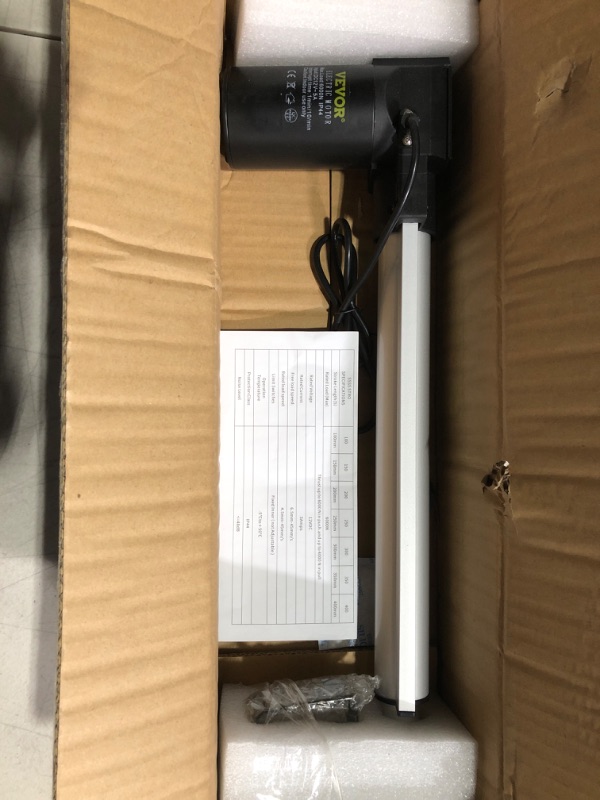 Photo 2 of 12 Inch Stroke Electric Actuators DC 12V with Mounting Bracket Heavy Duty 