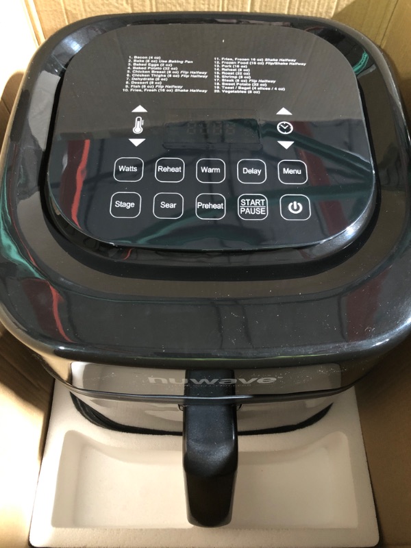 Photo 2 of Brio 7.25 qt. Black Digital Air Fryer with Riser