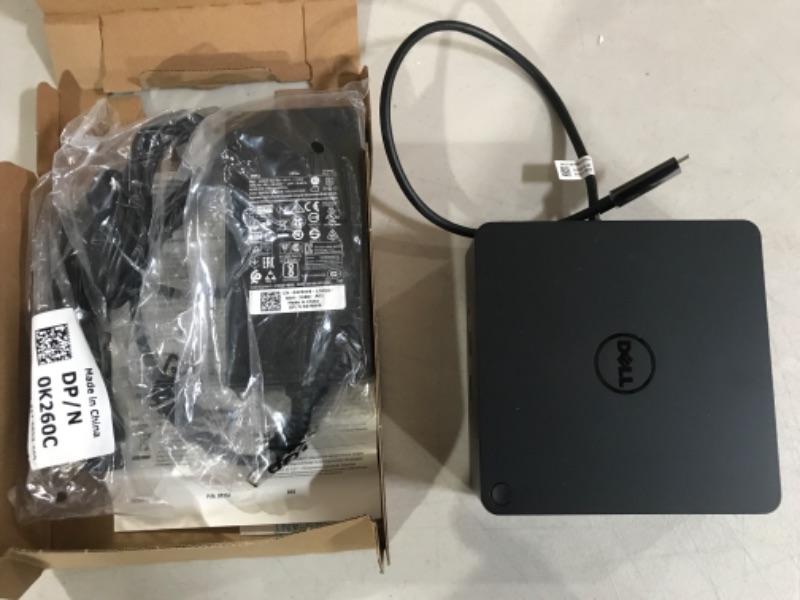 Photo 2 of Dell TB16 Thunderbolt 3 (USB-C) Docking Station with 180W Adapter, Black, Model:452-BCNP