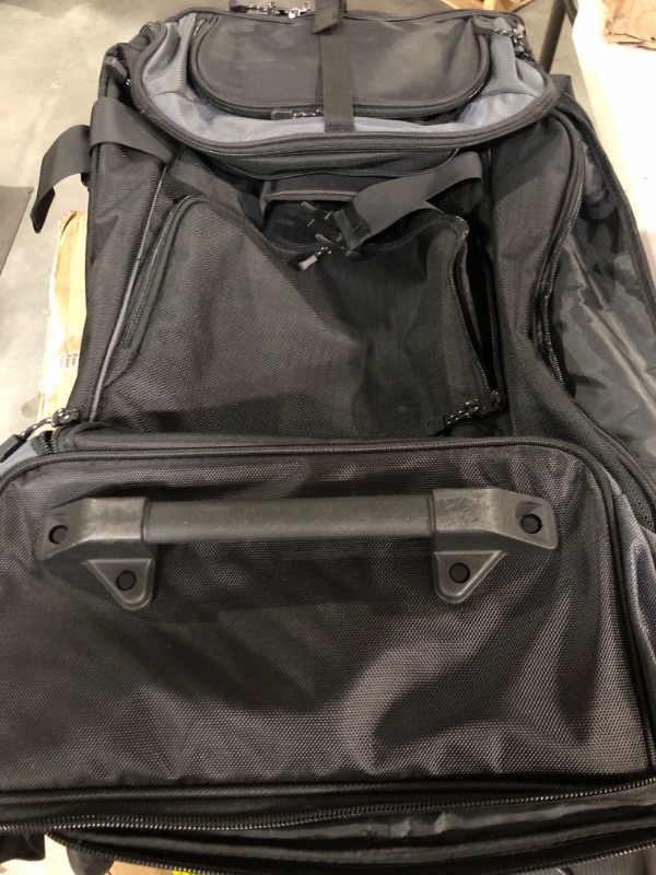 Photo 1 of Amazon Basics Ripstop Wheeled Duffel, 30" Black 30" Duffel