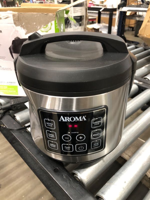 Photo 2 of Aroma ARC-150SB 20-Cup (Cooked) Digital Cool-Touch Rice Cooker, Food Steamer and Slow Cooker