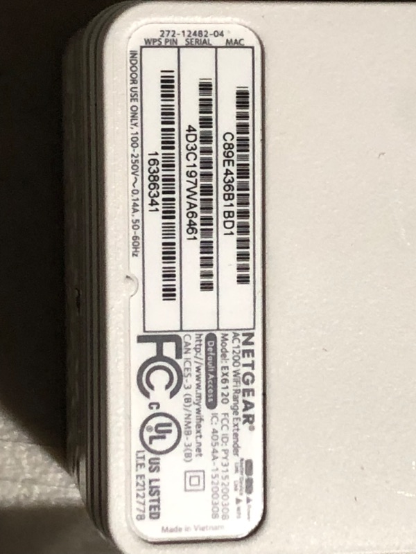 Photo 3 of NETGEAR Wi-Fi Range Extender EX6120 - Coverage Up to 1500 Sq Ft and 25 Devices with AC1200 Dual Band Wireless Signal Booster & Repeater (Up to 1200Mbps Speed), and Compact Wall Plug Design WiFi Extender AC1200