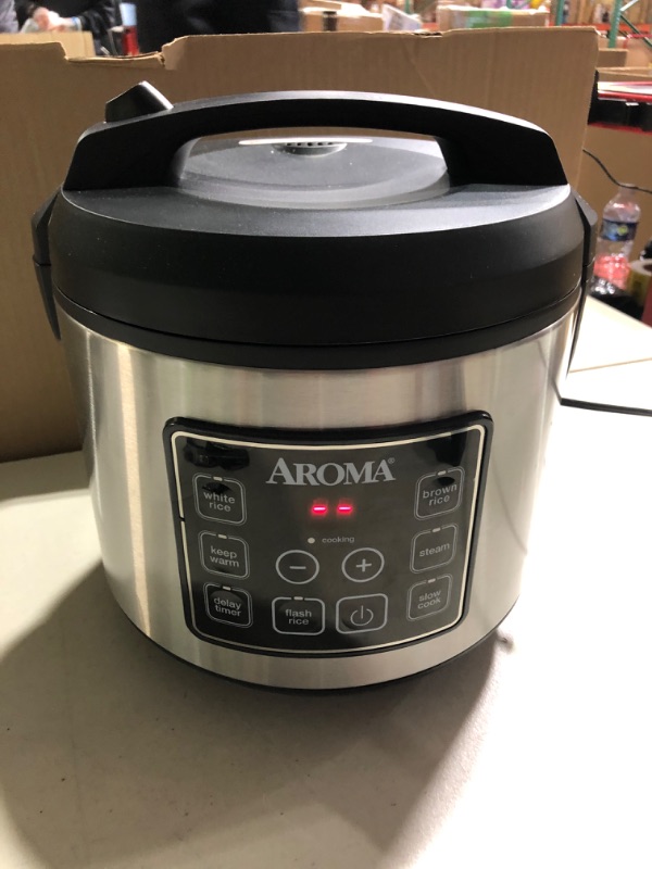 Photo 2 of Aroma ARC-150SB 20-Cup (Cooked) Digital Cool-Touch Rice Cooker, Food Steamer and Slow Cooker