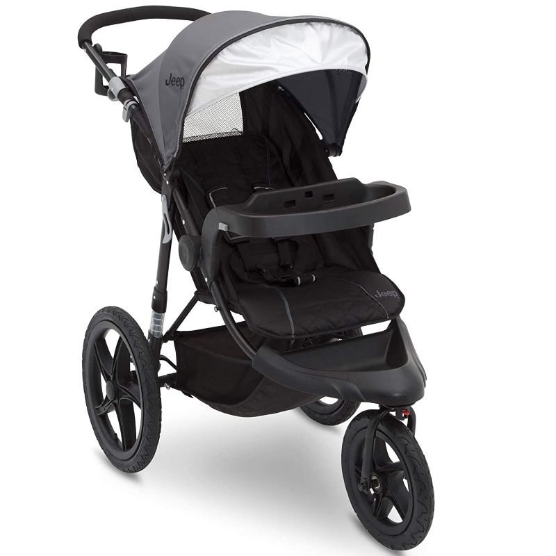 Photo 1 of **SEE NOTES**
Jeep Classic Jogging Stroller by Delta Chidlren, Grey
