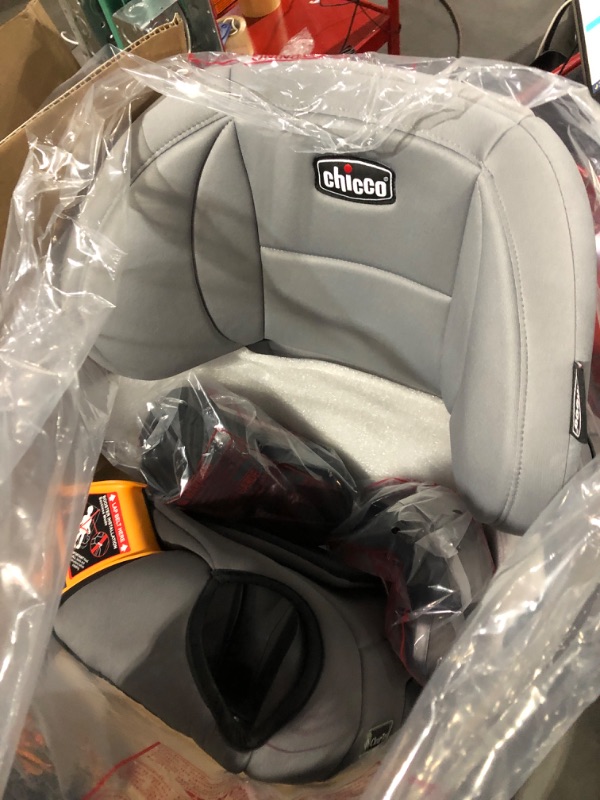 Photo 2 of Chicco KidFit ClearTex Plus 2-in-1 Belt-Positioning Booster Car Seat, Backless and High Back Booster Seat, for Children Aged 4 Years and up and 40-100 lbs. | Drift/Grey KidFit Plus with ClearTex® No Chemicals Drift/Grey