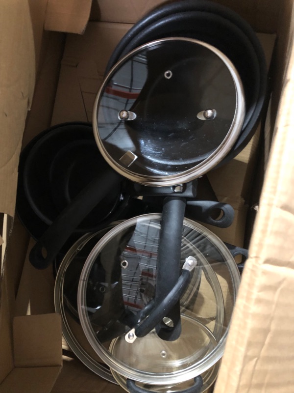 Photo 2 of [USED] T-fal Ultimate Hard Anodized Nonstick 17 Piece Cookware Set, Black