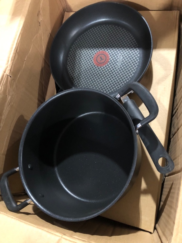 Photo 4 of [USED] T-fal Ultimate Hard Anodized Nonstick 17 Piece Cookware Set, Black