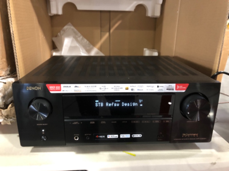 Photo 2 of Denon AVR-X3800H 9.4-Ch Receiver (2022 Model) - 8K UHD Home Theater AVR (105W X 9) Built-in Bluetooth, Wi-Fi & HEOS Multi-Room Streaming, Dolby Atmos, DTS:X, IMAX Enhanced & Auro 3D 16 x 18 x 10 inches
