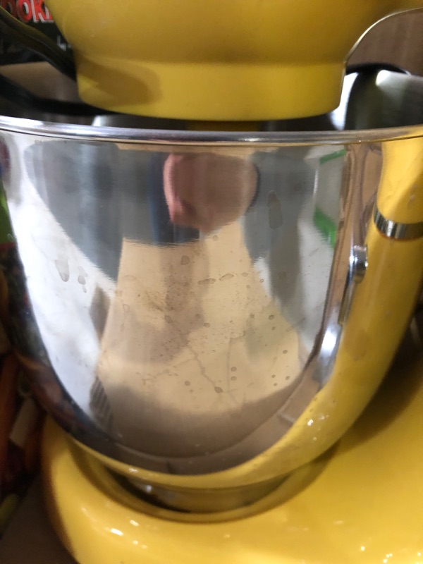Photo 5 of [USED/DAMAGE] Mini Angel Electric Stand Mixer, 5.5 Quarts,Yellow 