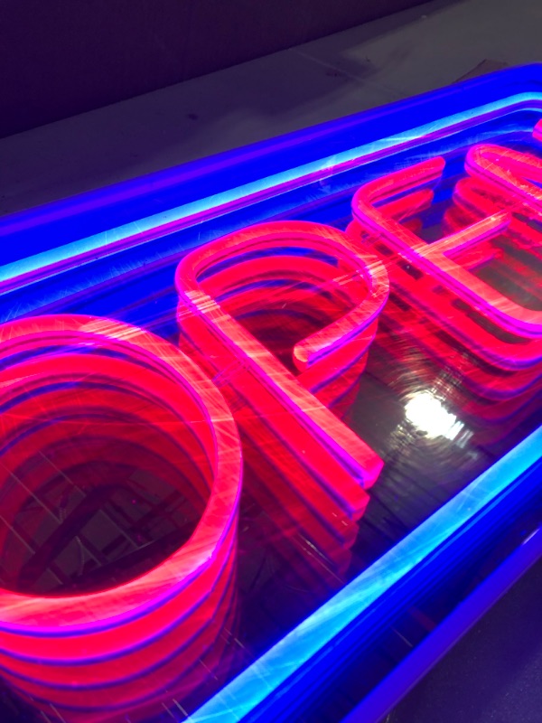 Photo 2 of [DAMAGE] Vinray Large Open Neon Signs