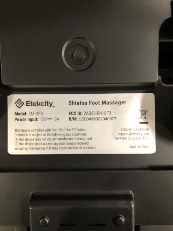Photo 1 of **SEE NOTES**
Etekcity Foot Massager Machine with Heat and APP Remote