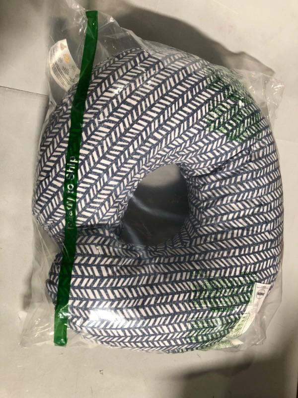 Photo 3 of Boppy Nursing Pillow and Positioner—Original | Blue Herringbone