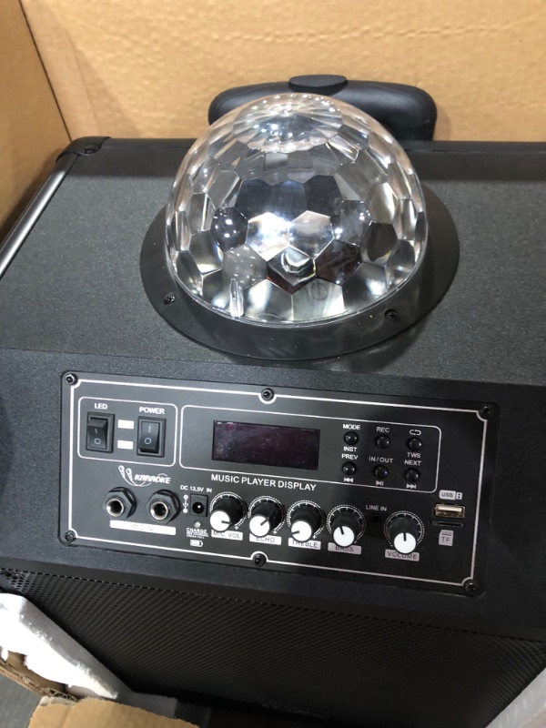 Photo 3 of [USED] Moukey Karaoke Machine, 10'' Big Subwoofer