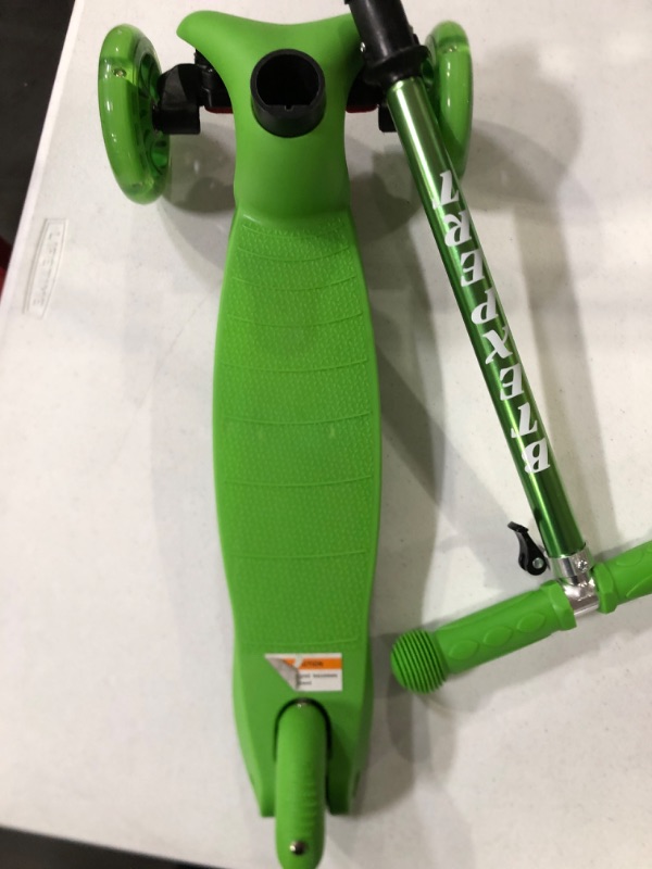 Photo 1 of BTEXPERT Am Kids Mini Kick Scooter, Height Adjustable, Light Up Wheels, GREEN