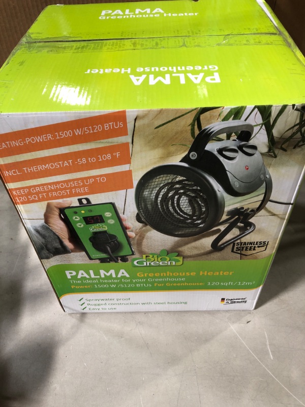 Photo 2 of Bio Green PAL 2.0/USDT Palma Greenhouse Heater incl. Digital Thermostat