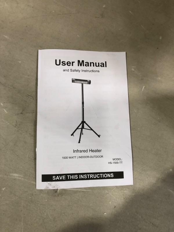 Photo 2 of **SEE NOTES** Heat Storm HS-1500-TT Infrared, 7 ft Cord, Tripod + Heater Heater + Tripod