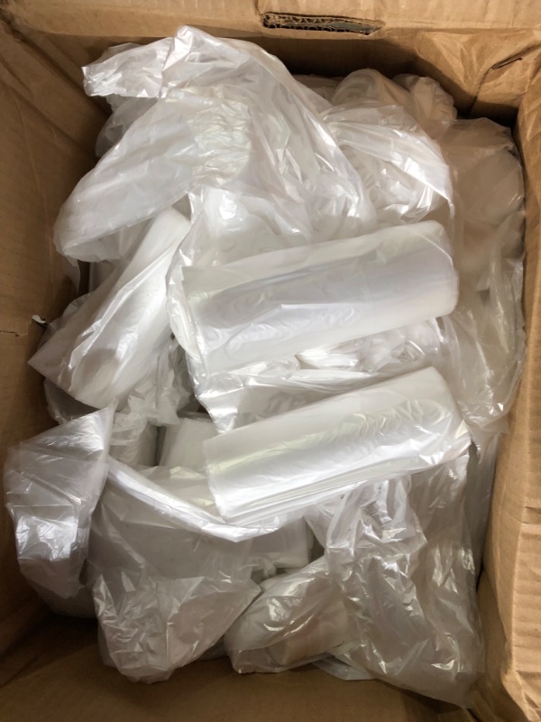 Photo 1 of 3 Gallon Small Clear Bathroom Trash Bags 50