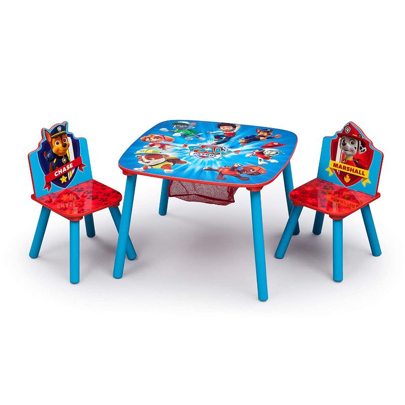 Photo 1 of Delta Children Kids Table and Chair Set With Storage (2 Chairs Included) Paw Patrol