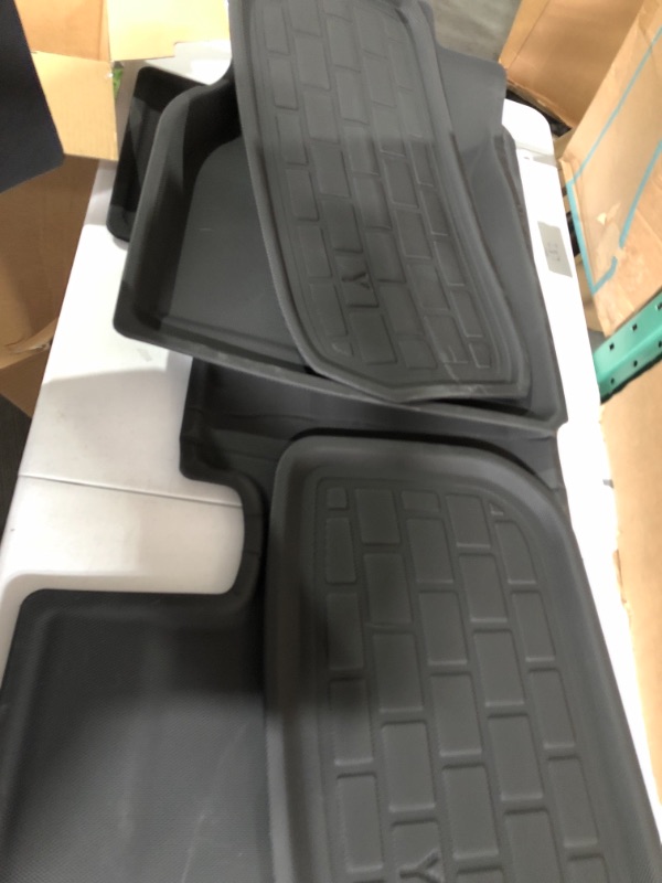 Photo 4 of powoq Fit Tesla Model Y Trunk Mat Cargo Mat Cargo Liner Trunk Liner for 2020 2021 2022 2023 Tesla Model Y 5-Seater Accessories 