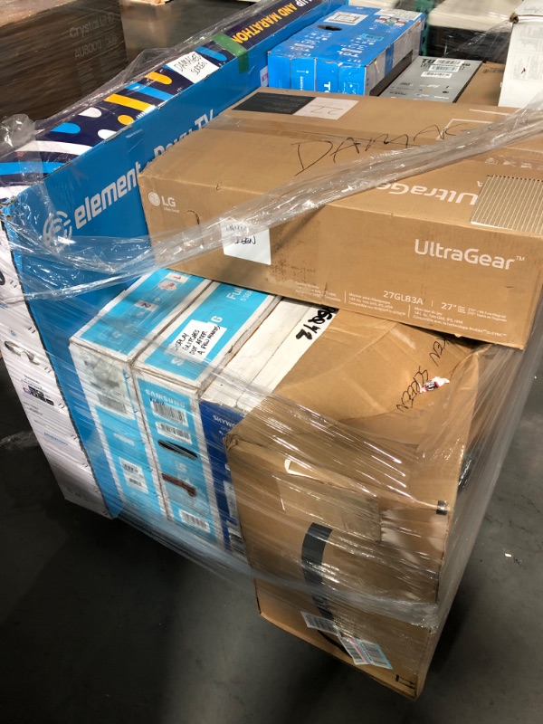 Photo 1 of PALLET OF ASSORTED **DAMAGED** ELECTRONICS - NO REFUNDS/EXCHANGES - SOLD AS IS - PARTS ONLY 