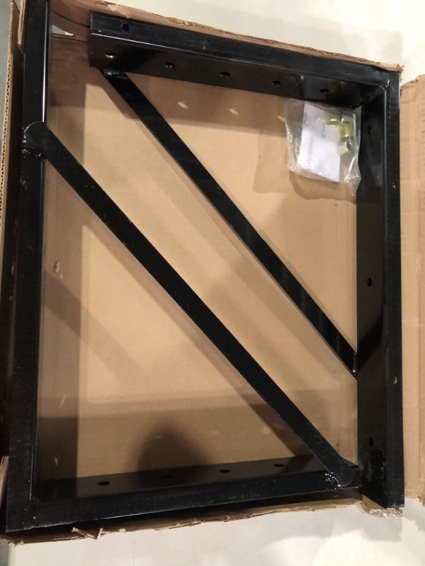 Photo 2 of Buyers Products 1701011 Welded Black Structural Steel Mounting Brackets, 18 x 24 Inch, Set of 2 18x24 Welded Formed