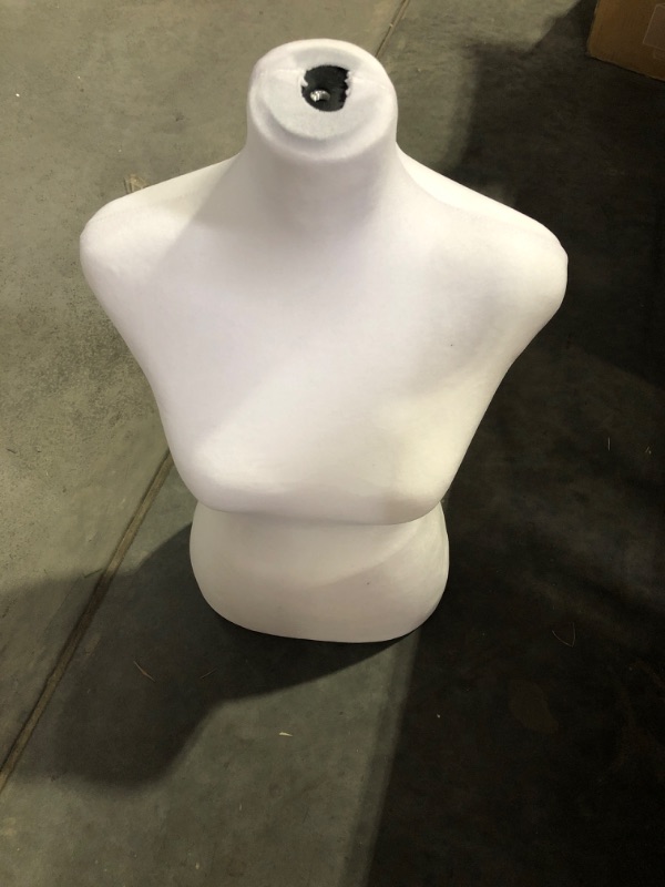 Photo 2 of **SEE NOTES**
Female Mannequin Torso Dress Form with Wooden Tripod Base Adjustable 51-66 Inch for Clothing Dress Jewelry Display,White