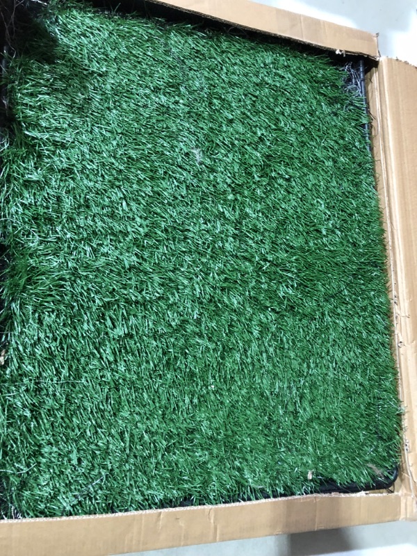 Photo 2 of Artificial Grass Puppy Pee Pad for Dogs and Small Pets - 20x25 Reusable 3-Layer Training Potty