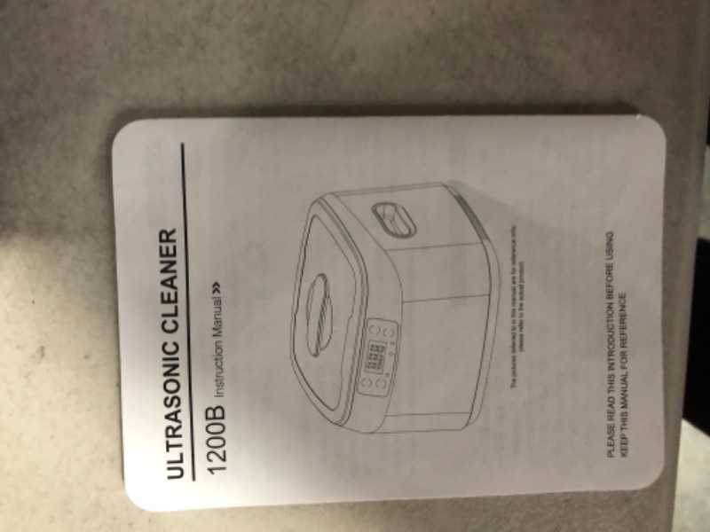 Photo 1 of VEVOR Ultrasonic Machine, 1.2L Ultrasound Cleaner Machine, 40KHz