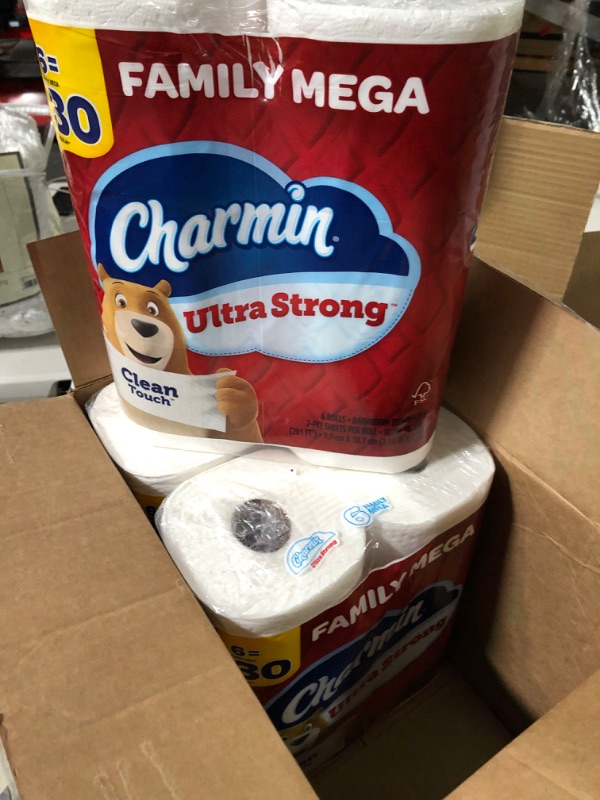 Photo 2 of Charmin Ultra Strong Clean Touch Toilet Paper, 18 Family Mega Rolls = 90 Regular Rolls