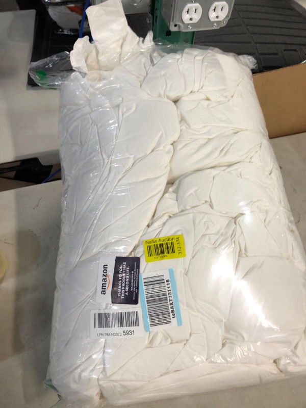 Photo 2 of  All Season White Goose Feather Duvet Comforter Twin Size - 