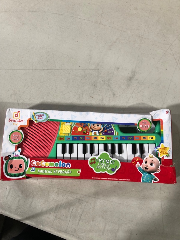 Photo 2 of CoComelon First Act Musical Keyboard, 23 Keys; Music and ABC Songs Pre-Recorded, Educational Music Toys, Carry N’ Go Handle