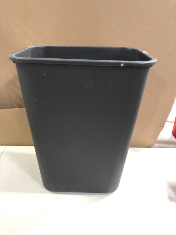 Photo 2 of 10 Gallon Commercial Office Wastebasket, Black, 1-Pack BLACK 10 GALLON 1 pack