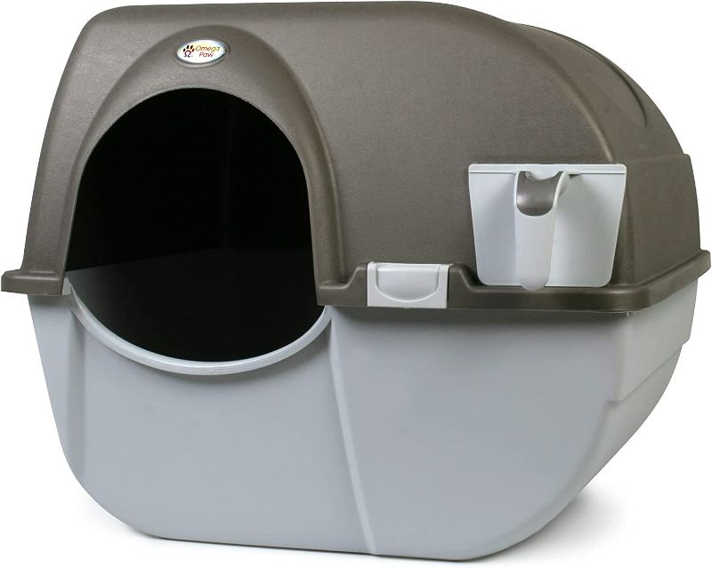 Photo 1 of **SEE NOTES** Omega Paw NRA15 Self Cleaning Litter Box Regular Size,Grey
