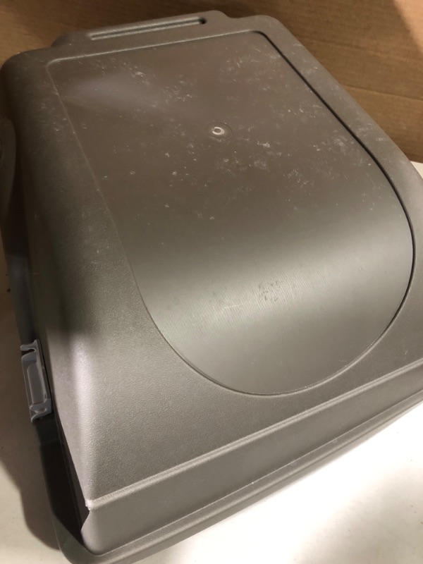 Photo 3 of **SEE NOTES** Omega Paw NRA15 Self Cleaning Litter Box Regular Size,Grey
